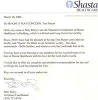 tom-meyer-wordsower-ministries-shasta-healthcare-letter-recommendation